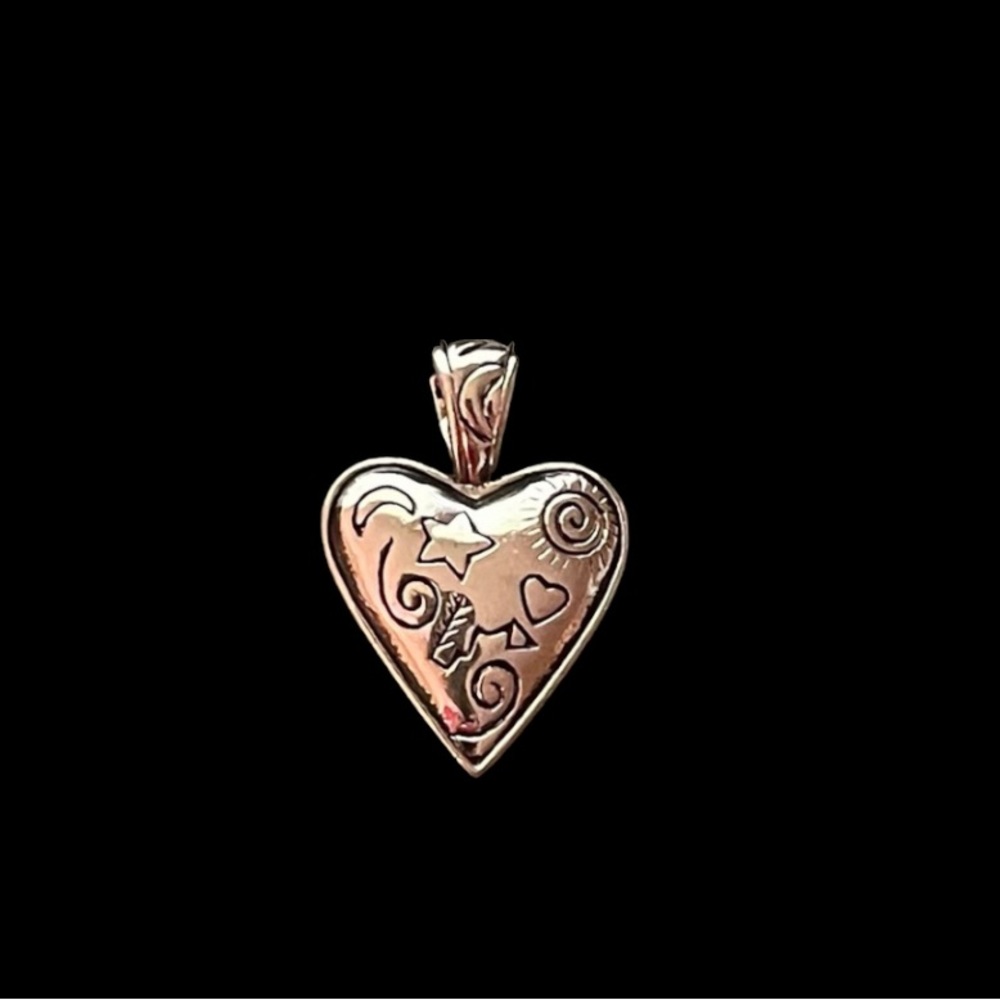 Lia Sophia Reversible Heart Pendant
